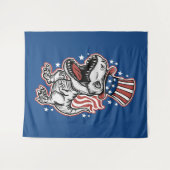 アメリカの愛国恐竜 タペストリー (正面(横))