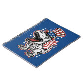 アメリカの愛国恐竜 ノートブック (左側)