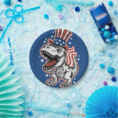 アメリカの愛国恐竜 ペーパープレート (パーティー)