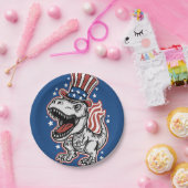 アメリカの愛国恐竜 ペーパープレート (パーティー)