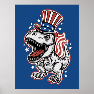 アメリカの愛国恐竜 ポスター