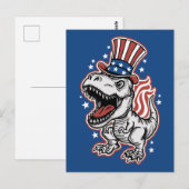 アメリカの愛国恐竜 ポストカード (正面/裏面)