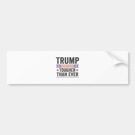 アメリカの愛国投票を上回るトランプの強さ バンパーステッカー (正面)