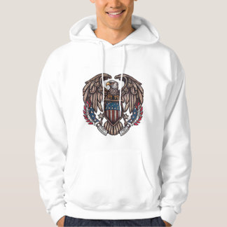 アメリカの愛国的なイーグル – ワイルドウエストTシャツ パーカ
