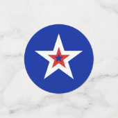 アメリカの愛国的なスターとストライプ コンフェッティ (スモール正面)