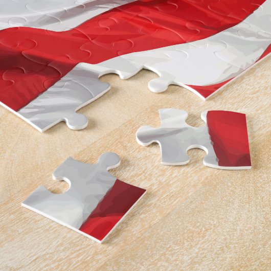 アメリカの愛国的なスターとストライプ ジグソーパズル (側面)