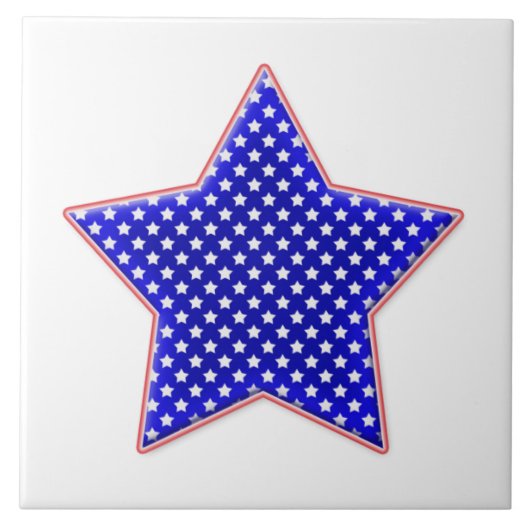 アメリカの愛国的なスター タイル (正面)