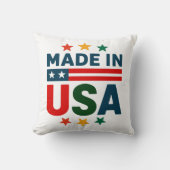 アメリカの愛国的なタイポグラフィデザイン クッション (正面)