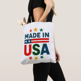 アメリカの愛国的なタイポグラフィデザイン トートバッグ