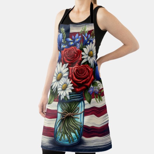 アメリカの愛国的な動揺してフローラ エプロン (インサイチュ)