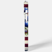 アメリカの愛国的な動揺してフローラ Case-Mate iPhoneケース (裏面 / 左)