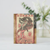 アメリカの愛国的な叔父サムの7月4日 シーズンポストカード (スタンド正面)