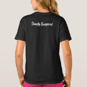アメリカの愛国的な女の子 Simply Enspired Tシャツ (裏面)