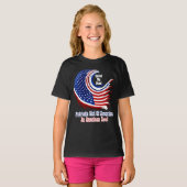 アメリカの愛国的な女の子 Simply Enspired Tシャツ (正面フル)