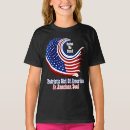 アメリカの愛国的な女の子 Simply Enspired Tシャツ