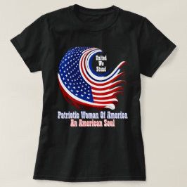 アメリカの愛国的な女性 Simply Enspired Tシャツ