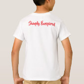 アメリカの愛国的な少年透明デザイン Tシャツ (裏面)