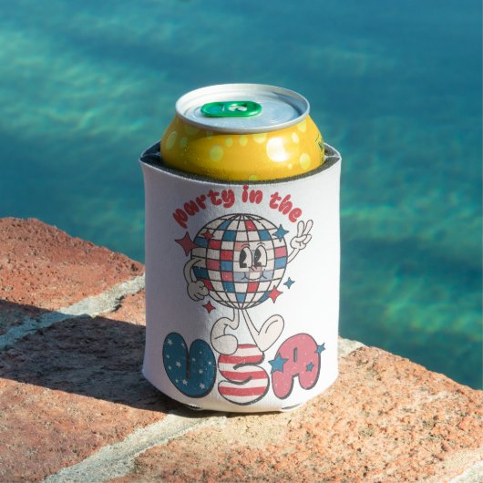 アメリカの愛国的な赤白青パーティー 缶クーラー (インサイチュ プール)