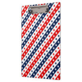 アメリカの愛国的な赤、白、青の星とストライプ クリップボード (左)