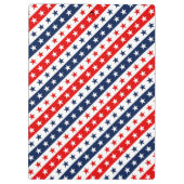 アメリカの愛国的な赤、白、青の星とストライプ クリップボード (裏面)