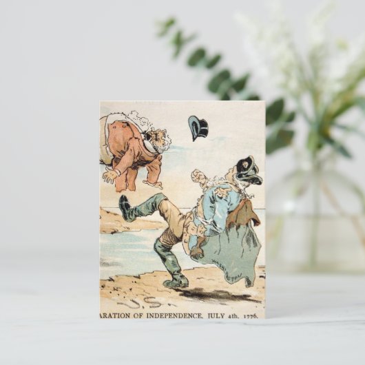 アメリカの愛国者がイギリスを追い出した ポストカード (スタンド正面)