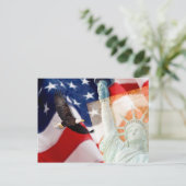 アメリカの愛国者のための自由Uはがき。 ポストカード (スタンド正面)