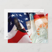 アメリカの愛国者のための自由Uはがき。 ポストカード (正面/裏面)