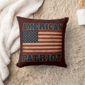 アメリカの愛国者の旗 クッション (ブランケット)