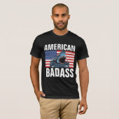 アメリカの愛国者シャークTシャツ Tシャツ (正面フル)