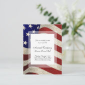 アメリカの愛国者ヴィンテージのスターとストライプ米国国旗 招待状 (スタンド正面)