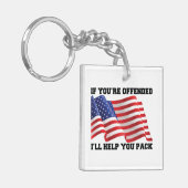 アメリカの愛国者装飾用クッション キーホルダー (正面左)