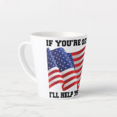 アメリカの愛国者 カフェラテマグ (左アングル)