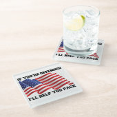 アメリカの愛国者 ガラスコースター (アングル)