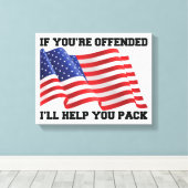 アメリカの愛国者 キャンバスプリント (インサイチュ (ウッドフロア))