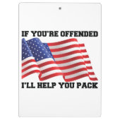 アメリカの愛国者 クリップボード (裏面)