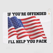 アメリカの愛国者 ゴルフタオル (横)