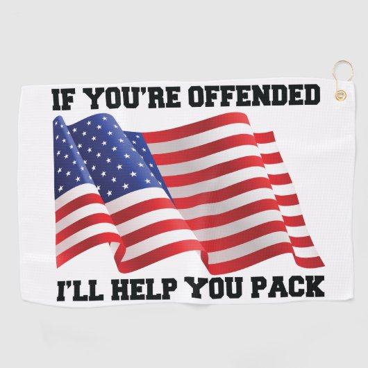 アメリカの愛国者 ゴルフタオル (横)