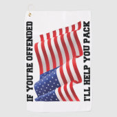 アメリカの愛国者 ゴルフタオル (正面)