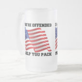 アメリカの愛国者 フロストグラスビールジョッキ (正面左)