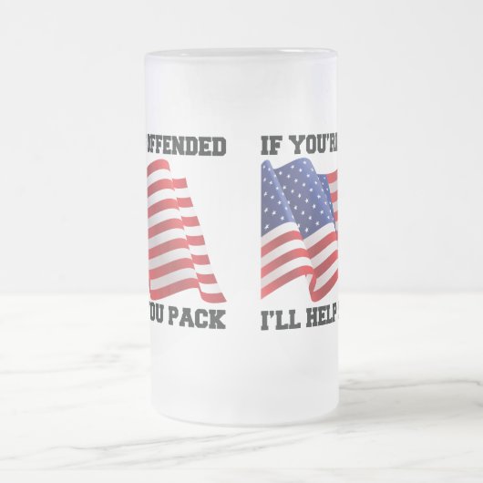 アメリカの愛国者 フロストグラスビールジョッキ (中央)