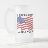 アメリカの愛国者 フロストグラスビールジョッキ (左)