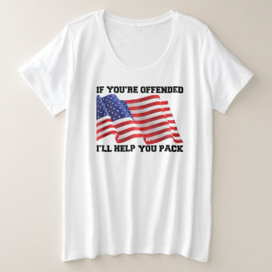 アメリカの愛国者 プラスサイズTシャツ