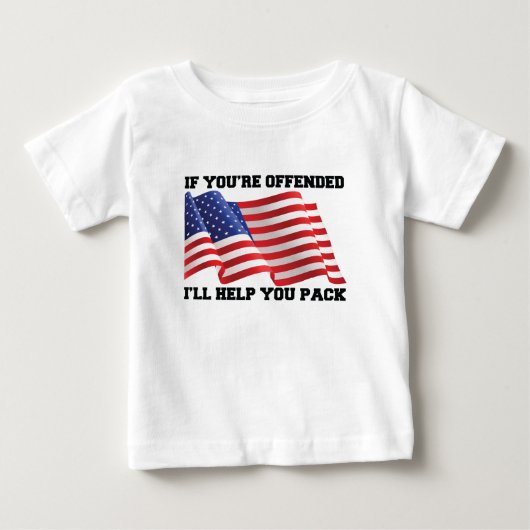 アメリカの愛国者 ベビーTシャツ (正面)