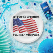 アメリカの愛国者 ペーパープレート (パーティー)