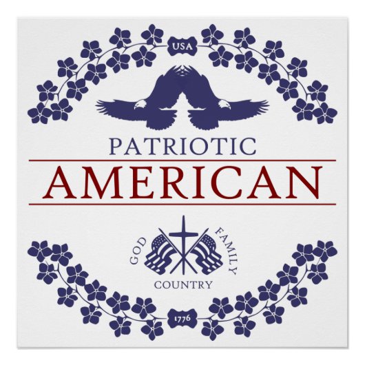 アメリカの愛国者 ポスター (正面)