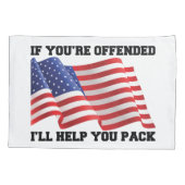 アメリカの愛国者 枕カバー (裏面-左)