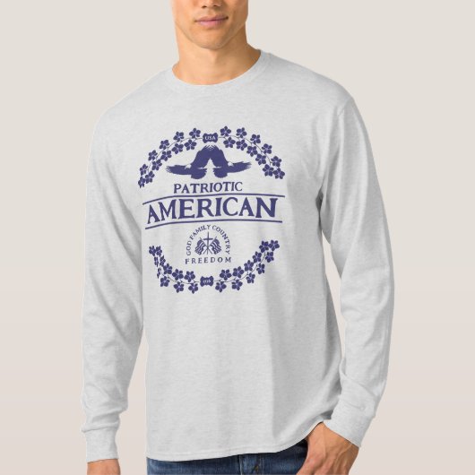 アメリカの愛国者 |米国1776 |自由 Tシャツ (正面)