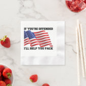 アメリカの愛国者 縁ありカクテルナプキン (インサイチュ)