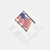 アメリカの愛国者 縁ありカクテルナプキン (角)