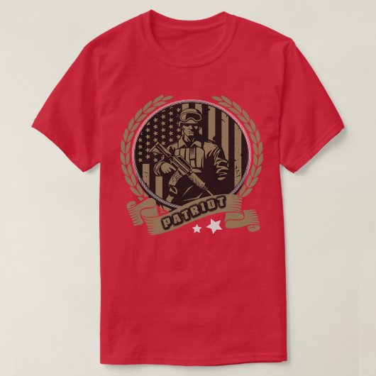 アメリカの愛国者(2) Tシャツ (デザイン正面)